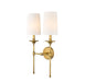 Wall Sconce Z-Lite 3033-2S-RB Rubbed Brass Emily 2 Light Wall Sconce Z-Lite