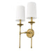 Wall Sconce Z-Lite 3033-2S-RB Rubbed Brass Emily 2 Light Wall Sconce Z-Lite