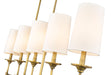 Linear Chandelier Z-Lite 3033-5L-RB Rubbed Brass Emily 5 Light Linear Chandelier Z-Lite