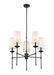 Chandelier Z-Lite 3033-5MB Matte Black Emily 5 Light Chandelier Z-Lite
