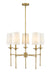 Chandelier Z-Lite 3033-5RB Rubbed Brass Emily 5 Light Chandelier Z-Lite