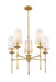 Chandelier Z-Lite 3033-5RB Rubbed Brass Emily 5 Light Chandelier Z-Lite