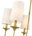 Chandelier Z-Lite 3033-5RB Rubbed Brass Emily 5 Light Chandelier Z-Lite