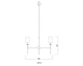 Chandelier Z-Lite 3033-6BN Brushed Nickel Emily 6 Light Chandelier Z-Lite