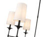 Chandelier Z-Lite 3033-6MB Matte Black Emily 6 Light Chandelier Z-Lite