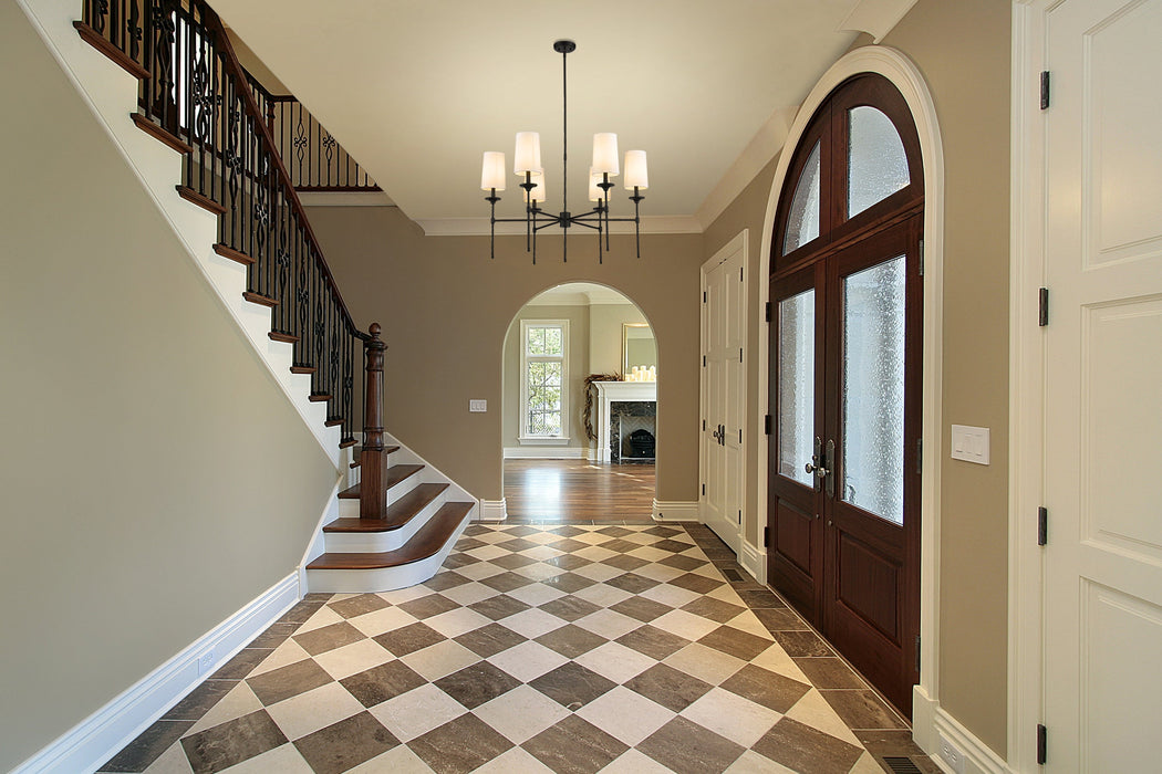 Chandelier Z-Lite 3033-6MB Matte Black Emily 6 Light Chandelier Z-Lite