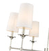 Chandelier Z-Lite 3033-6PN Polished Nickel Emily 6 Light Chandelier Z-Lite