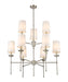 Chandelier Z-Lite 3033-9BN Brushed Nickel Emily 9 Light Chandelier Z-Lite