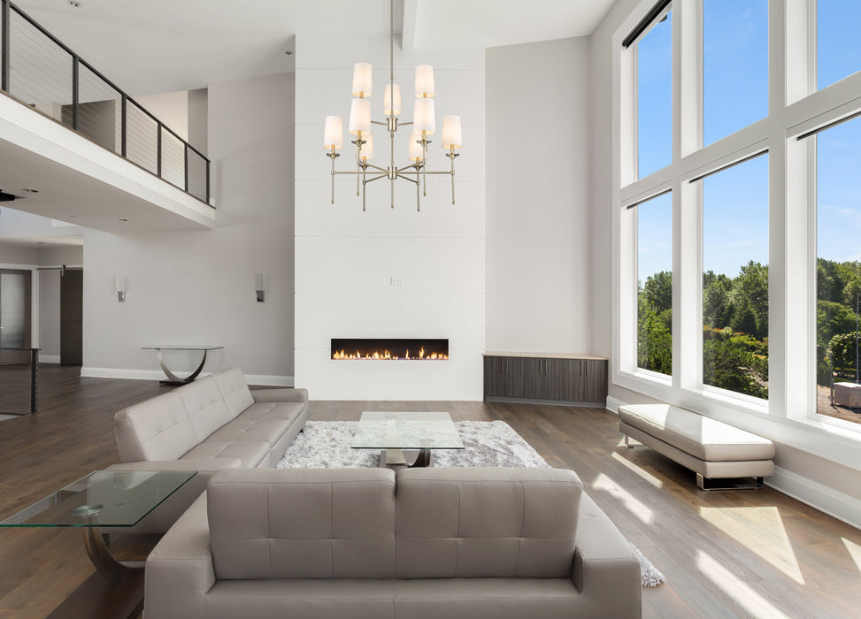 Chandelier Z-Lite 3033-9BN Brushed Nickel Emily 9 Light Chandelier Z-Lite