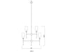 Chandelier Z-Lite 3033-9PN Polished Nickel Emily 9 Light Chandelier Z-Lite
