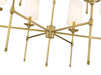 Chandelier Z-Lite 3033-9RB Rubbed Brass Emily 9 Light Chandelier Z-Lite