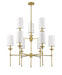 Chandelier Z-Lite 3033-9RB Rubbed Brass Emily 9 Light Chandelier Z-Lite