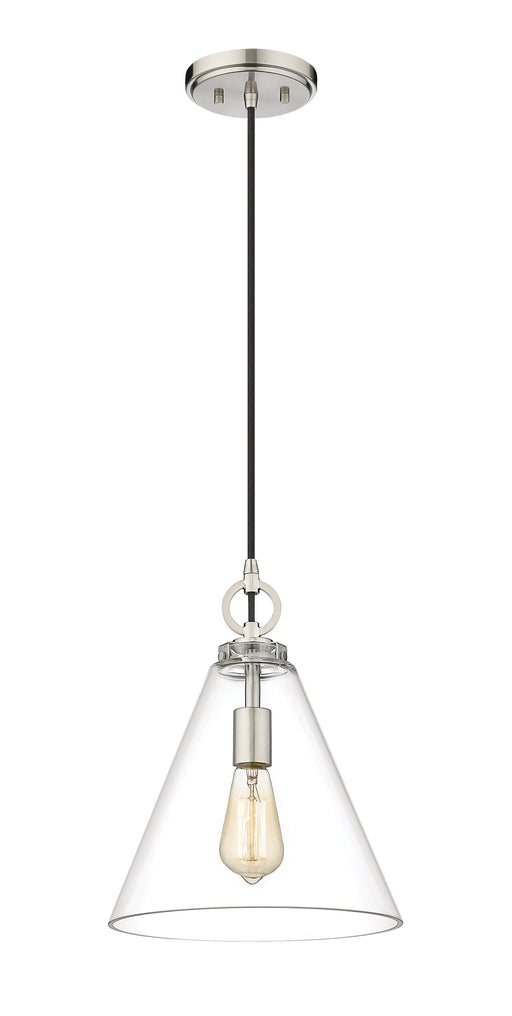 Pendant Z-Lite 3034P11-BN Brushed Nickel Harper 1 Light Pendant Z-Lite