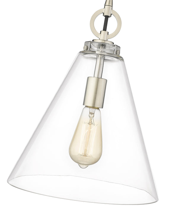Pendant Z-Lite 3034P11-BN Brushed Nickel Harper 1 Light Pendant Z-Lite