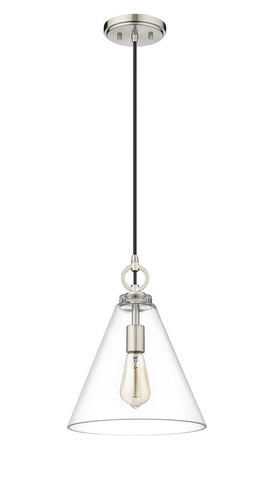 Pendant Z-Lite 3034P11-BN Brushed Nickel Harper 1 Light Pendant Z-Lite
