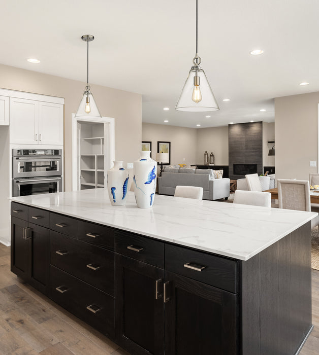 Pendant Z-Lite 3034P11-BN Brushed Nickel Harper 1 Light Pendant Z-Lite