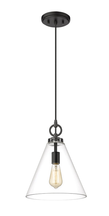 Pendant Z-Lite 3034P11-MB Matte Black Harper 1 Light Pendant Z-Lite
