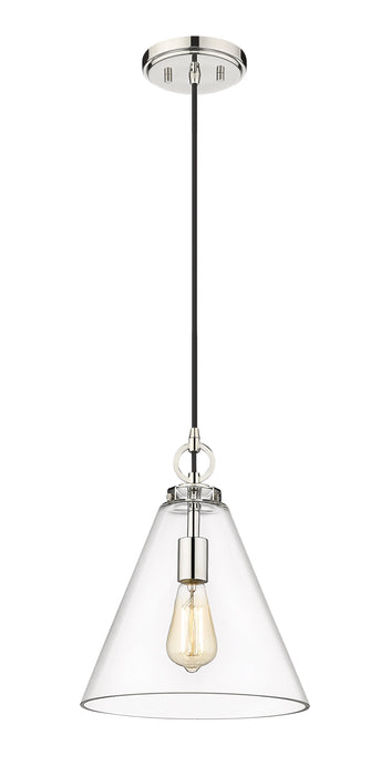 Pendant Z-Lite 3034P11-PN Polished Nickel Harper 1 Light Pendant Z-Lite