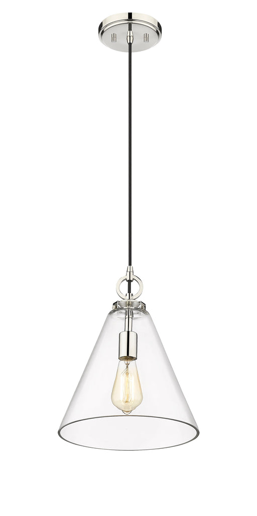 Pendant Z-Lite 3034P11-PN Polished Nickel Harper 1 Light Pendant Z-Lite