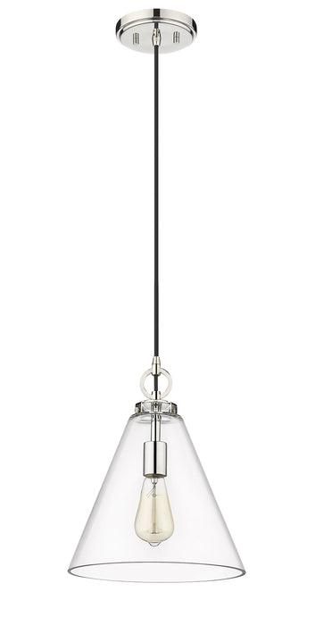Pendant Z-Lite 3034P11-PN Polished Nickel Harper 1 Light Pendant Z-Lite