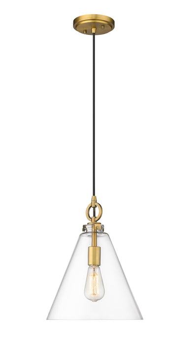Pendant Z-Lite 3034P11-RB Rubbed Brass Harper 1 Light Pendant Z-Lite