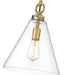 Pendant Z-Lite 3034P11-RB Rubbed Brass Harper 1 Light Pendant Z-Lite
