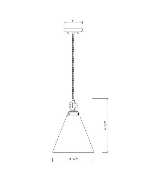 Pendant Z-Lite 3034P11-RB Rubbed Brass Harper 1 Light Pendant Z-Lite