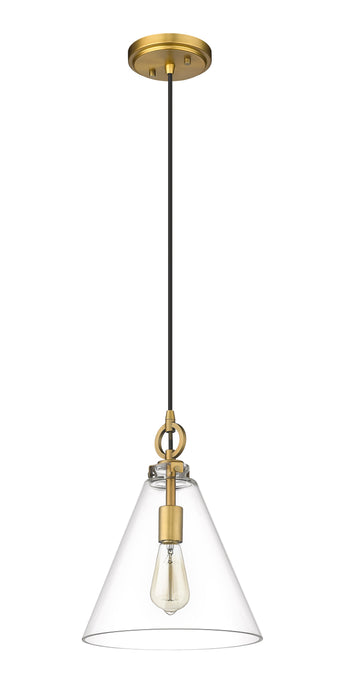 Pendant Z-Lite 3034P11-RB Rubbed Brass Harper 1 Light Pendant Z-Lite
