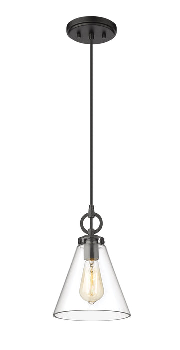 Pendant Z-Lite 3034P8-MB Matte Black Harper 1 Light Pendant Z-Lite