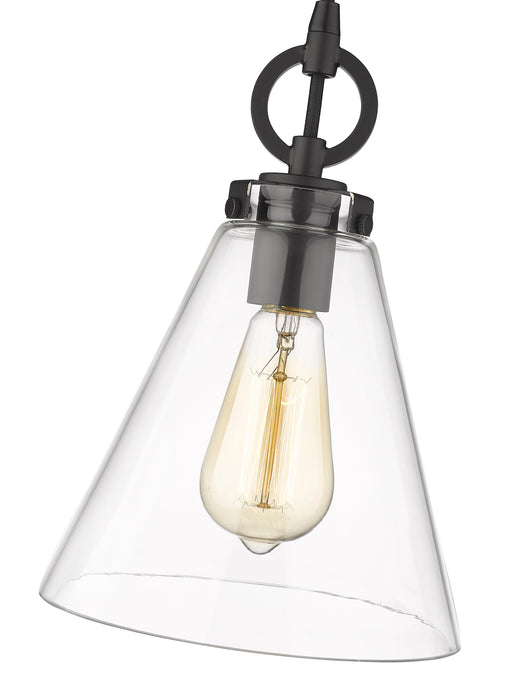 Pendant Z-Lite 3034P8-MB Matte Black Harper 1 Light Pendant Z-Lite