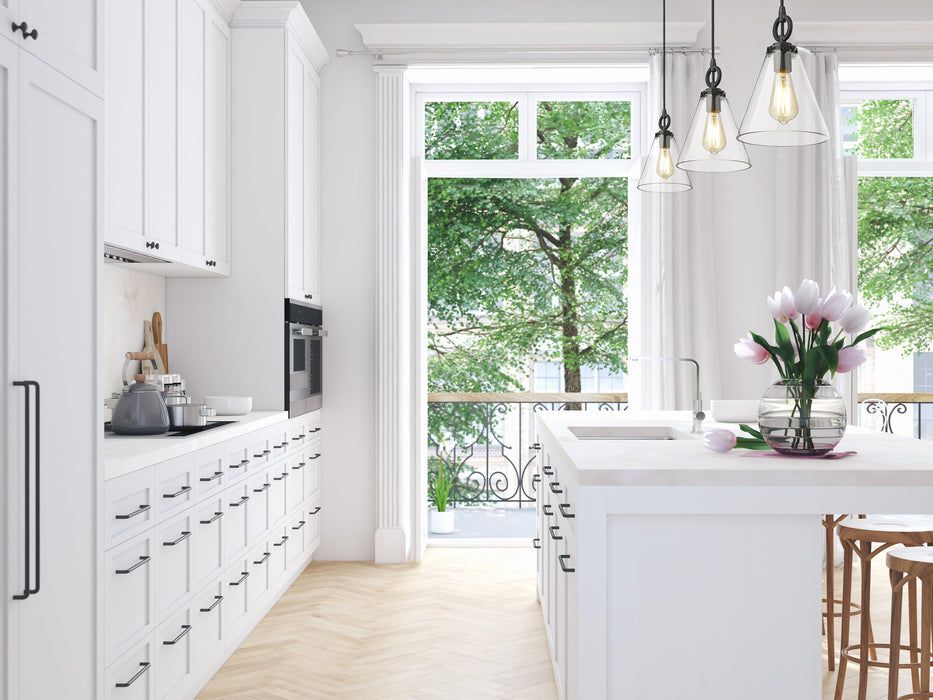 Pendant Z-Lite 3034P8-MB Matte Black Harper 1 Light Pendant Z-Lite