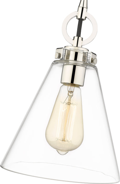 Pendant Z-Lite 3034P8-PN Polished Nickel Harper 1 Light Pendant Z-Lite