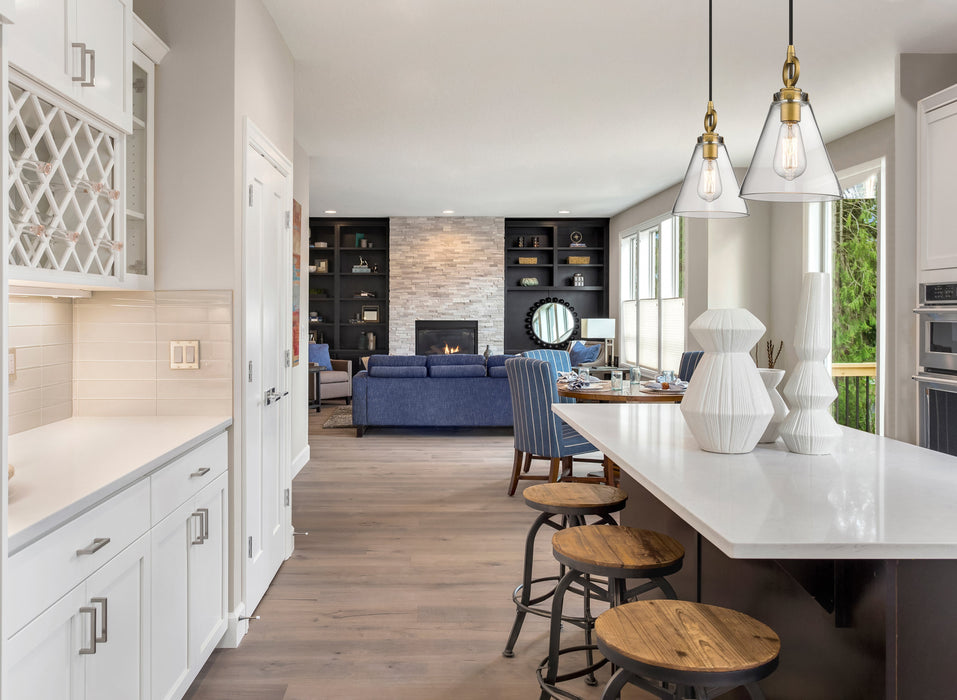 Pendant Z-Lite 3034P8-RB Rubbed Brass Harper 1 Light Pendant Z-Lite