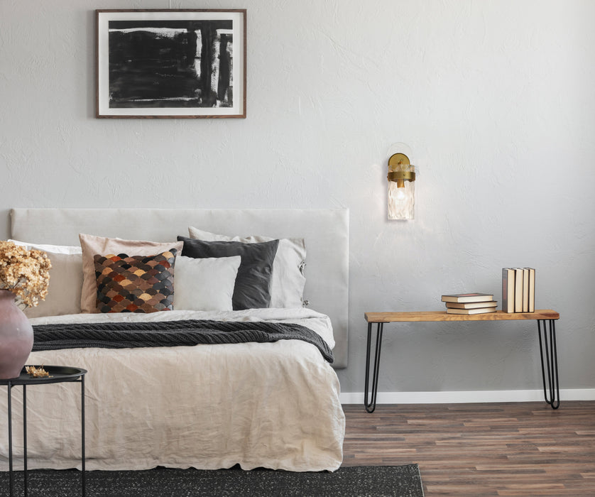 Wall Sconce Z-Lite 3035-1SL-RB Rubbed Brass Fontaine 1 Light Wall Sconce Z-Lite