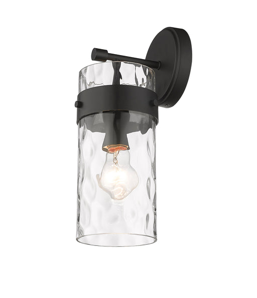 Wall Sconce Z-Lite 3035-1SS-MB Matte Black Fontaine 1 Light Wall Sconce Z-Lite