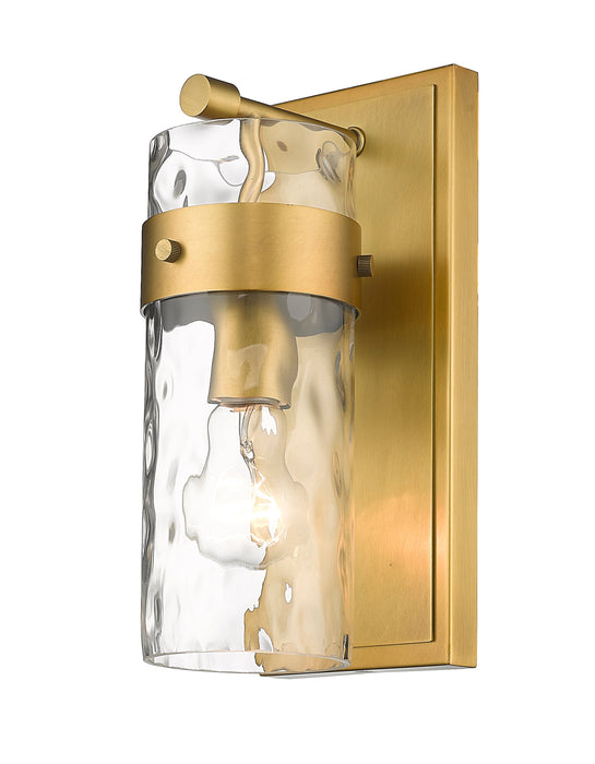 Wall Sconce Z-Lite 3035-1V-RB Rubbed Brass Fontaine 1 Light Wall Sconce Z-Lite
