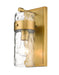 Wall Sconce Z-Lite 3035-1V-RB Rubbed Brass Fontaine 1 Light Wall Sconce Z-Lite