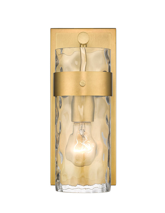 Wall Sconce Z-Lite 3035-1V-RB Rubbed Brass Fontaine 1 Light Wall Sconce Z-Lite