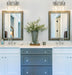 Vanity Z-Lite 3035-2V-BN Brushed Nickel Fontaine 2 Light Vanity Z-Lite