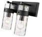 Vanity Z-Lite 3035-2V-MB Matte Black Fontaine 2 Light Vanity Z-Lite