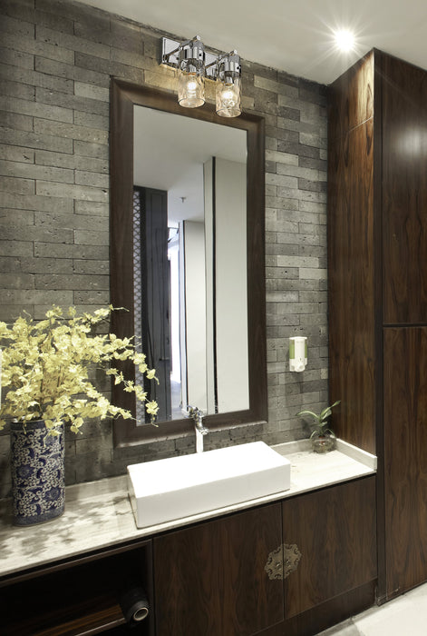 Vanity Z-Lite 3035-2V-PN Polished Nickel Fontaine 2 Light Vanity Z-Lite