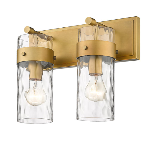 Vanity Z-Lite 3035-2V-RB Rubbed Brass Fontaine 2 Light Vanity Z-Lite