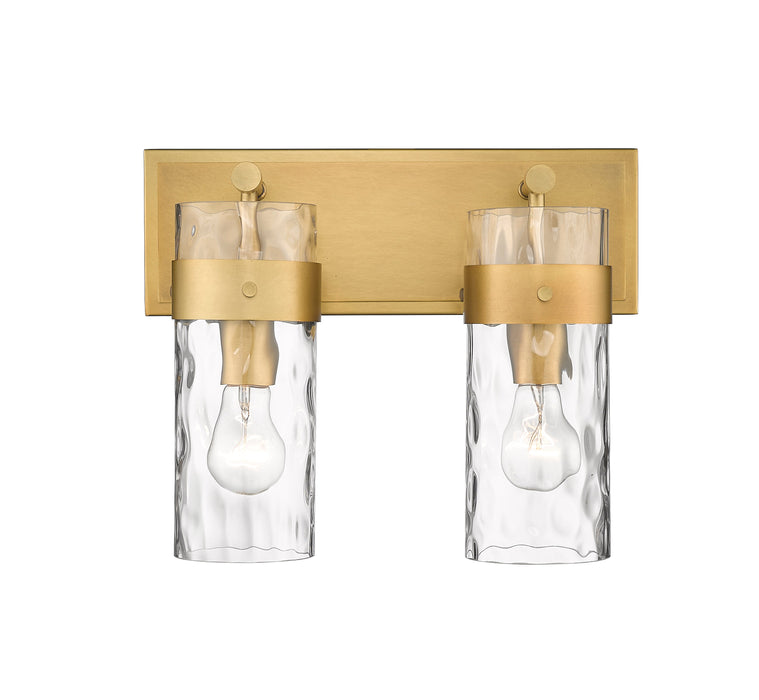 Vanity Z-Lite 3035-2V-RB Rubbed Brass Fontaine 2 Light Vanity Z-Lite