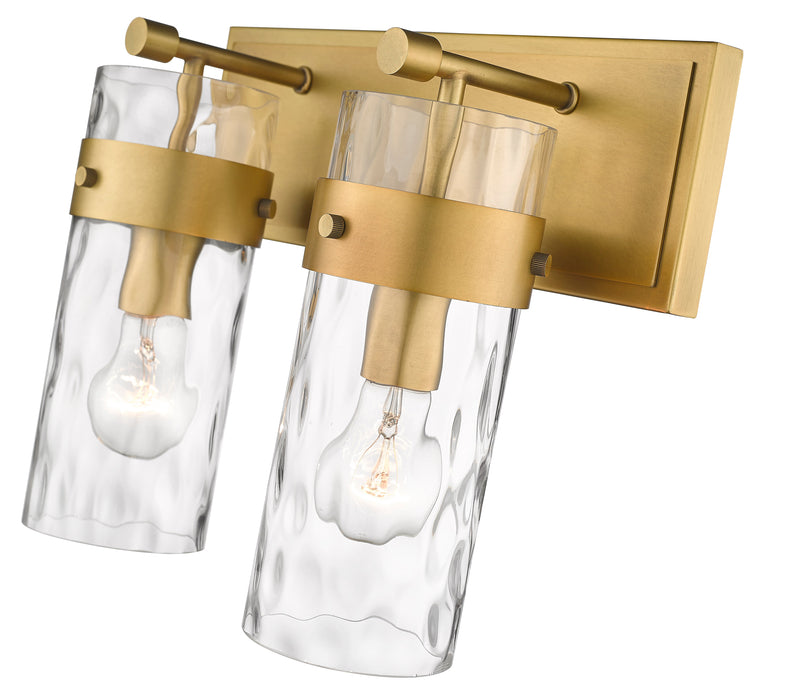 Vanity Z-Lite 3035-2V-RB Rubbed Brass Fontaine 2 Light Vanity Z-Lite