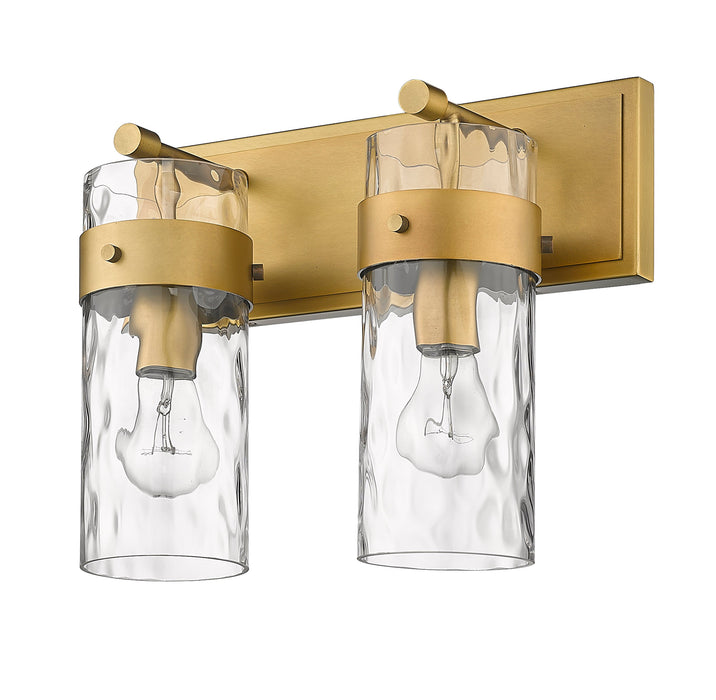 Vanity Z-Lite 3035-2V-RB Rubbed Brass Fontaine 2 Light Vanity Z-Lite