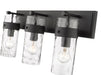 Vanity Z-Lite 3035-3V-MB Matte Black Fontaine 3 Light Vanity Z-Lite
