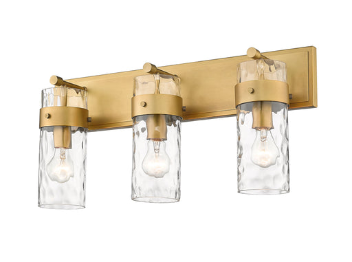 Vanity Z-Lite 3035-3V-RB Rubbed Brass Fontaine 3 Light Vanity Z-Lite
