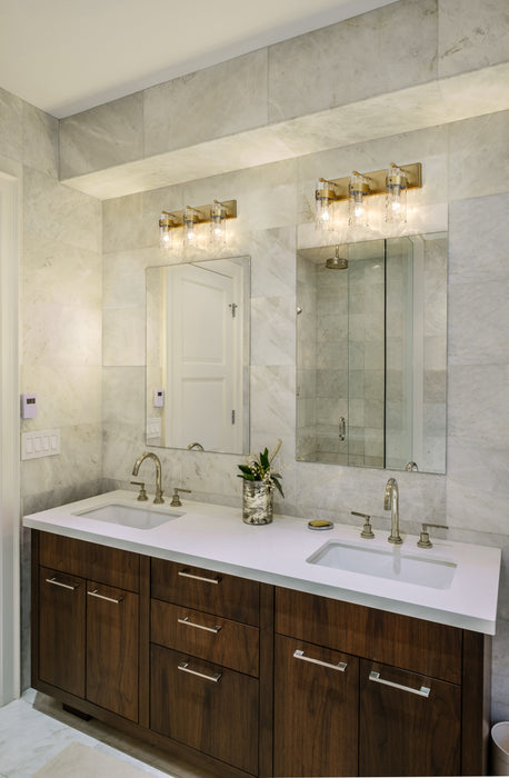 Vanity Z-Lite 3035-3V-RB Rubbed Brass Fontaine 3 Light Vanity Z-Lite