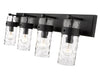 Vanity Z-Lite 3035-4V-MB Matte Black Fontaine 4 Light Vanity Z-Lite