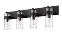 Vanity Z-Lite 3035-4V-MB Matte Black Fontaine 4 Light Vanity Z-Lite
